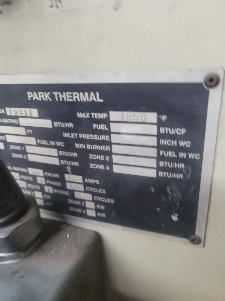 Tempering Furnace 46″ W x 32″ H x 62″ D 1250F