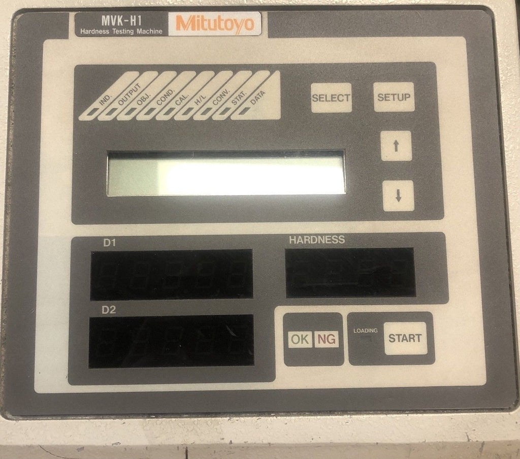 Mitutoyo MVK-H100 Hardness Testing Machine w/ Olympus PM-CP-3