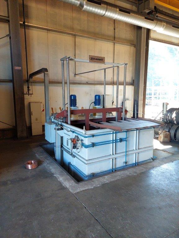 Electric furnace with a rotary hearth TYPE RHE-230/1000A with a water bath
