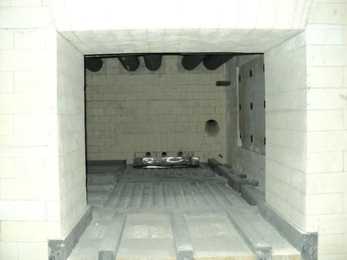 2 Row Pusher Furnace 30" x 30" Tray Size, Gas Fired, 1800F