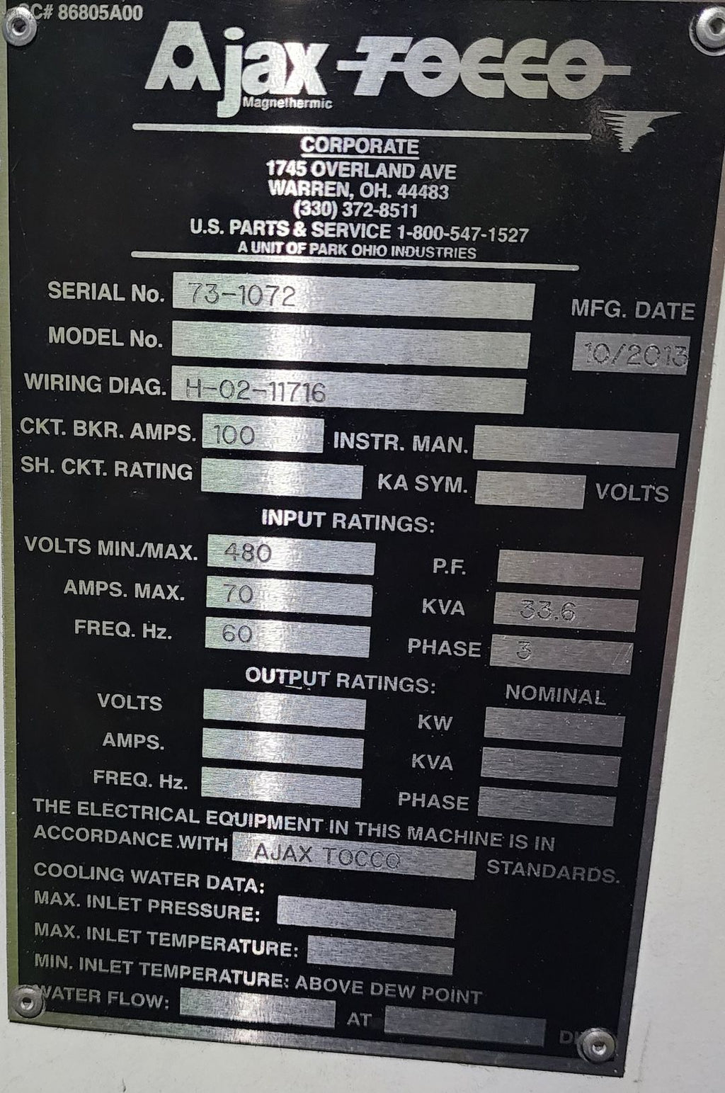 100 KW / 80,000 Hz Submersible Induction Scanners (2)