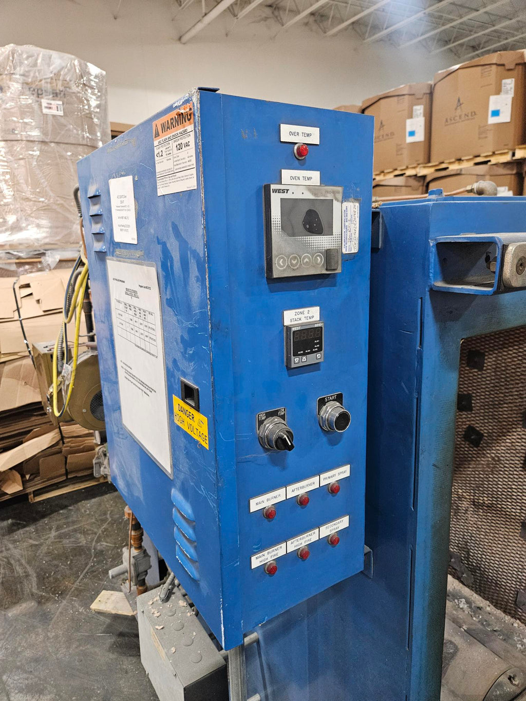 Burn-Off Oven 36" x 36" x47"