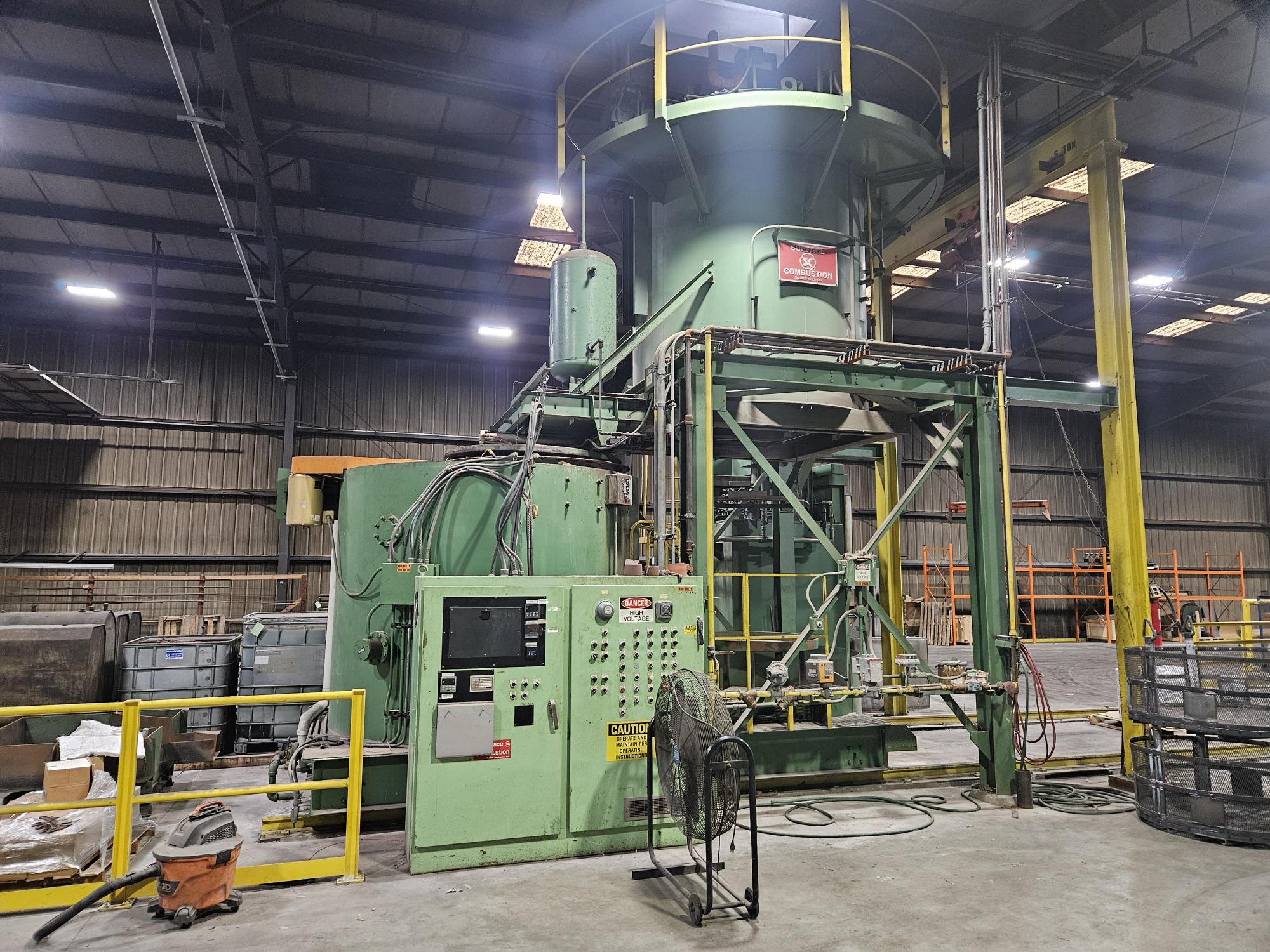 Gas 1200F Aluminum Drop Bottom Furnace