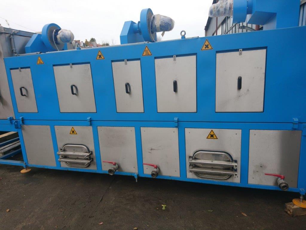 Industrial roller washing machine