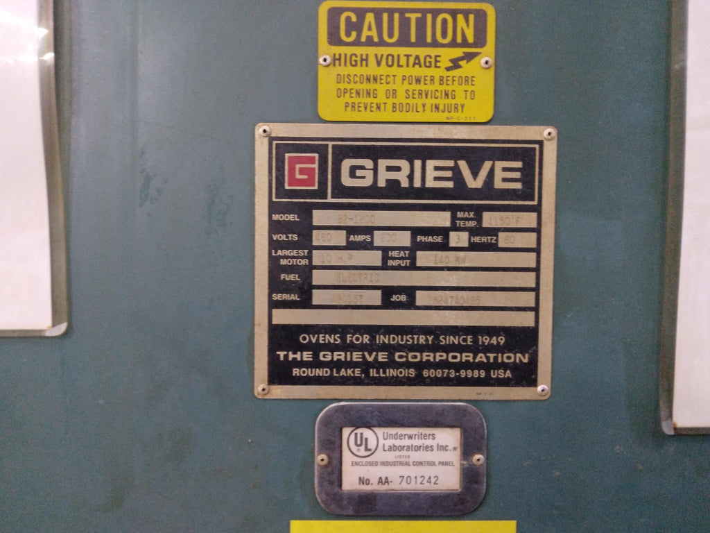 Grieve High-Temperature Walk-In Oven