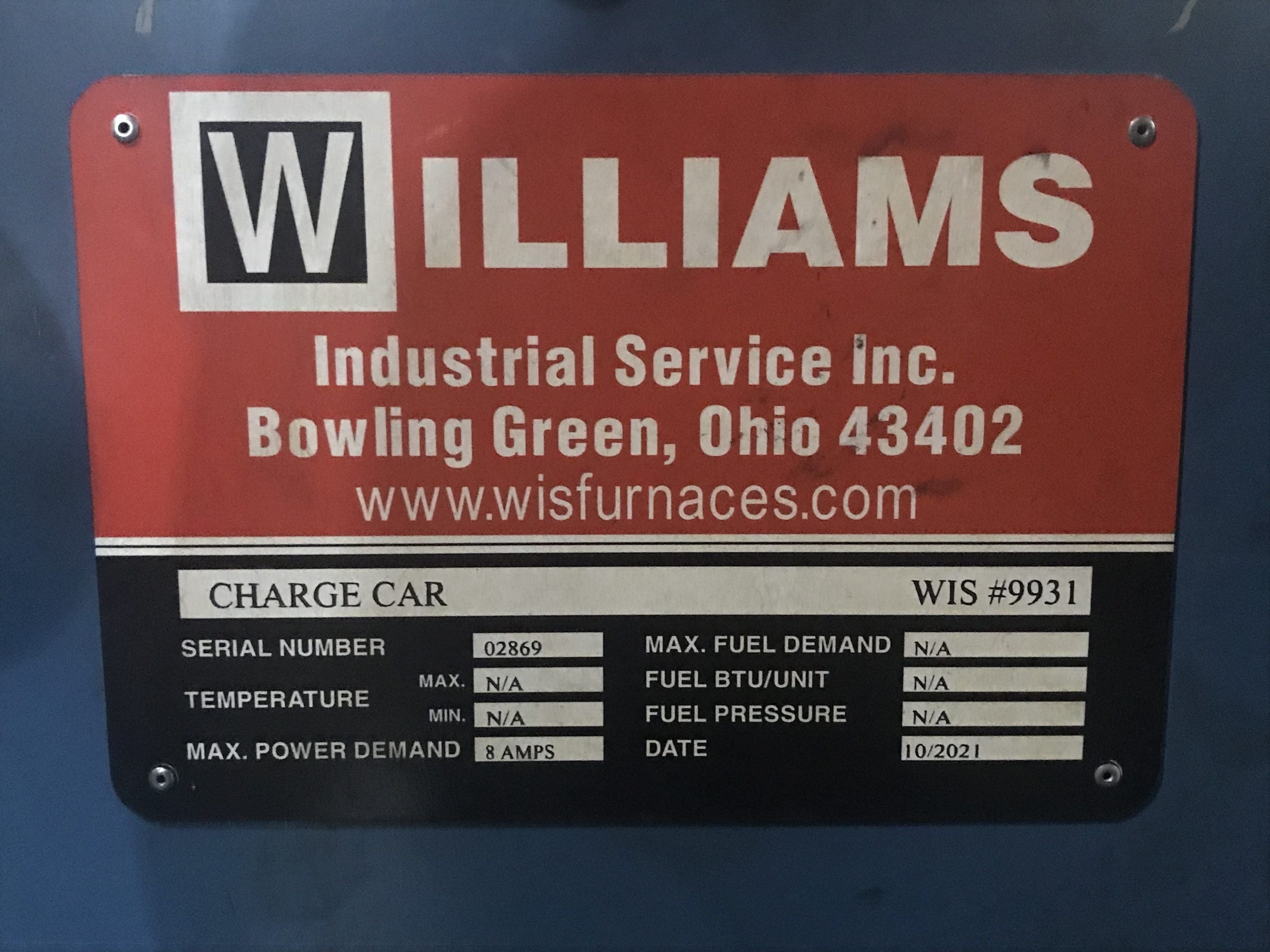 Williams IQ Charge Car 36 X 48-Excellent Condition!