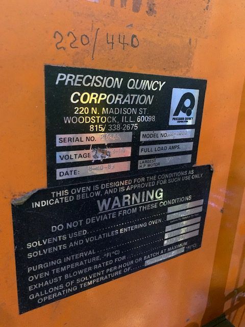 Precision Quincy Oven, 1,000 F