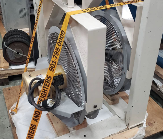 Complete Foundry Finishing System – Vulcan Barrel Sander Cell with Robotic Handling, Air System, and Ancillary Equipment