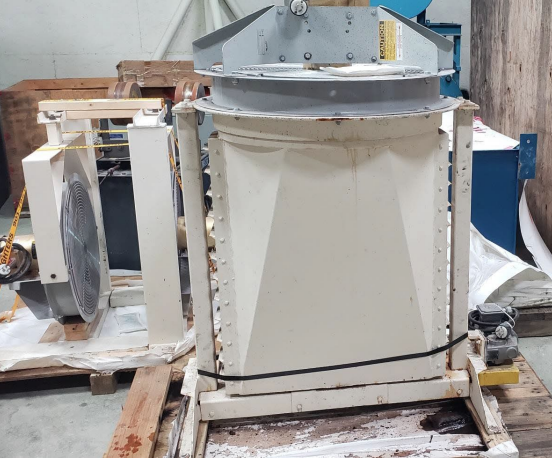 Complete Foundry Finishing System – Vulcan Barrel Sander Cell with Robotic Handling, Air System, and Ancillary Equipment