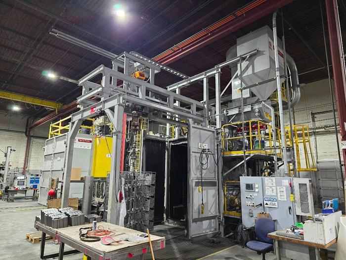 5 Wheel Spinner Hanger Shot Blast System