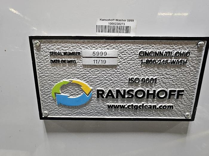 “Ransohoff” Conveyor Belt Washer