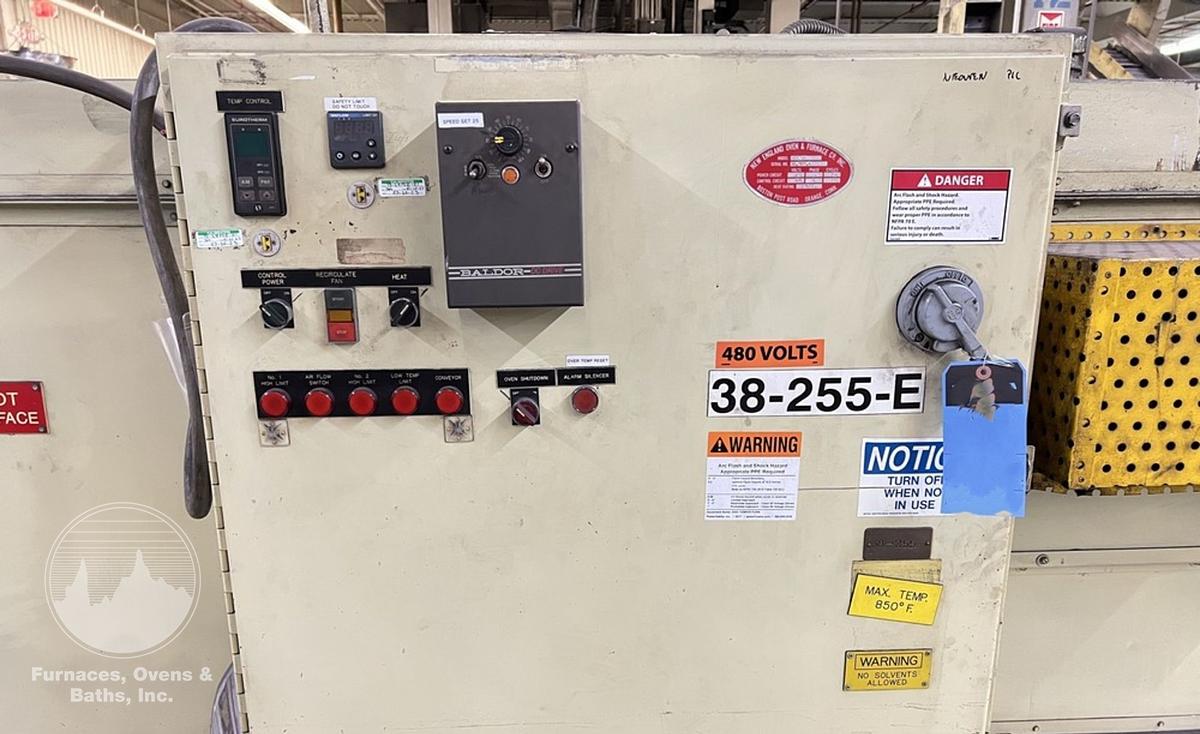 18"W x 4" High x 72" Long, Belt Conveyor Oven, Electric, 850-F