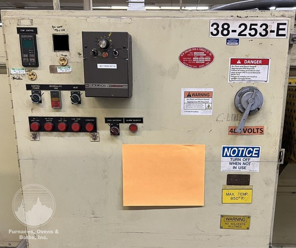 18"W x 4"H x 72" Long, Belt Conveyor Oven, Electric, 850-F