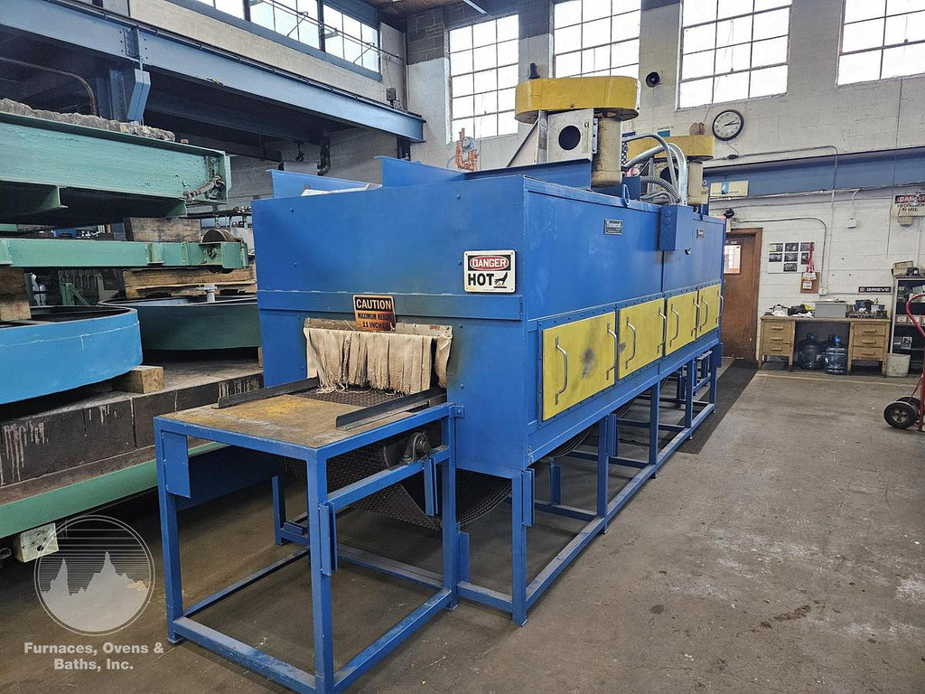 30"W x 12"H x 14'L High Temperature Belt Conveyor Oven, Electric, 1000°F