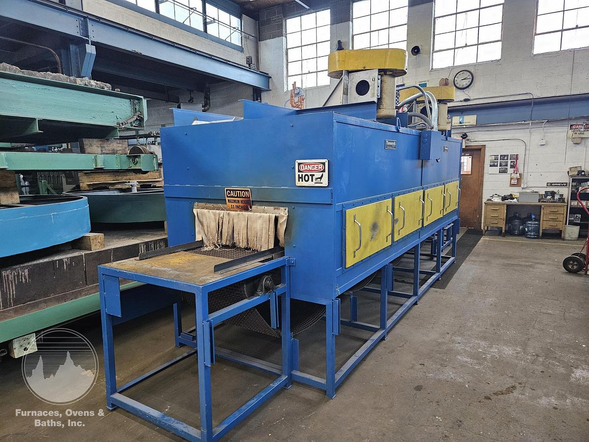 30"W x 12"H x 14'L High Temperature Belt Conveyor Oven, Electric, 1000°F