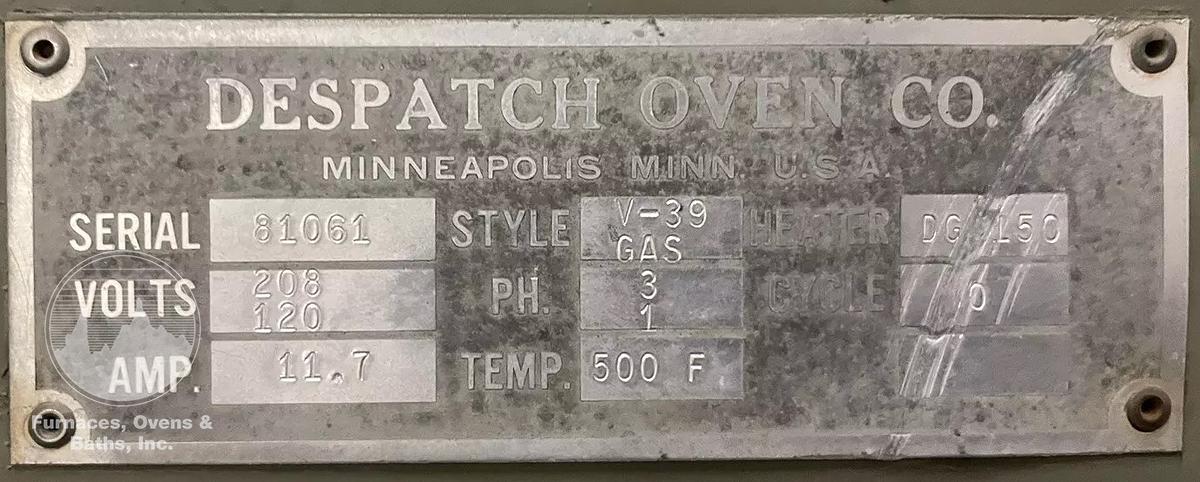 40"W x 63"H x 52"L V-39 STD Walk-In Oven, 500°F, Gas