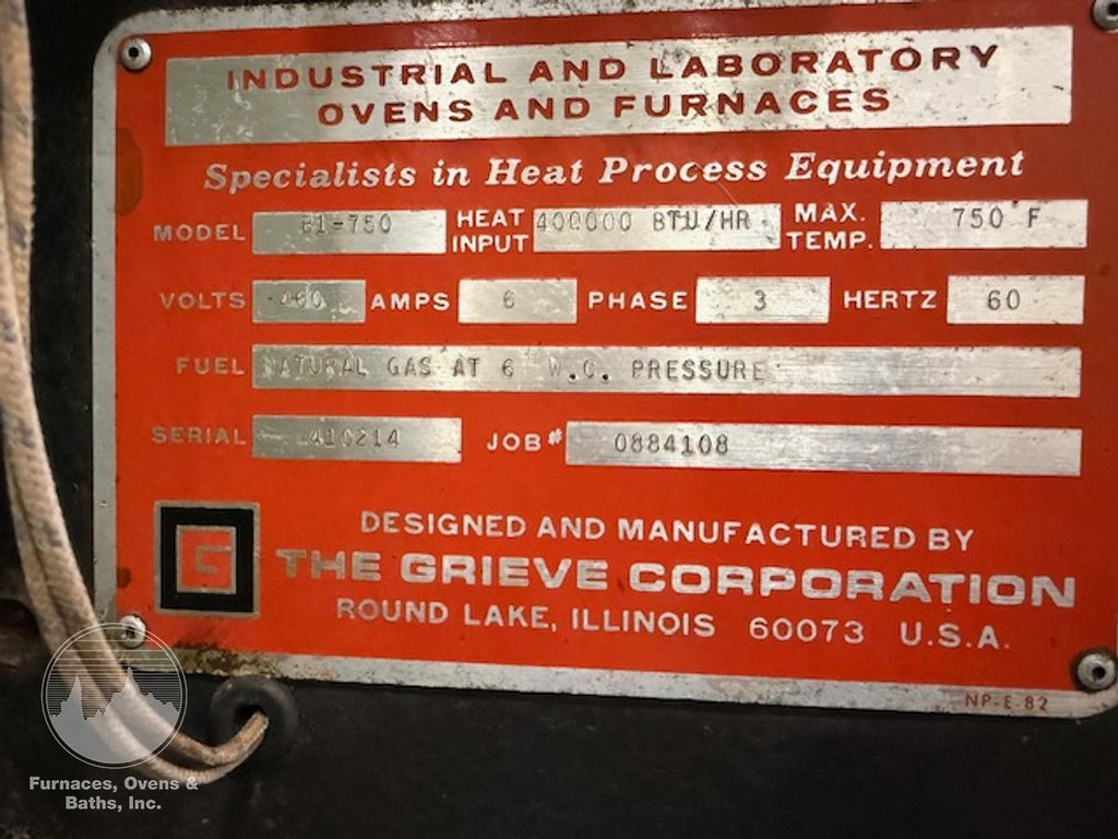 48"W x 72"H x 48"L, B1-750, Gas Fired Walk-In Oven, 750°F
