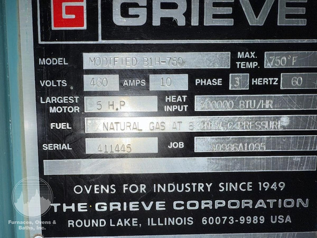 48"W x 72"H x 48"L, B1H-750, Gas Fired Walk-In/Truck Oven, 750°F