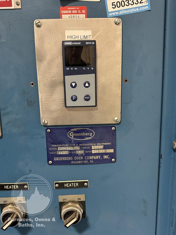 48"W x 72"H x 48"L, Electric Walk-In Oven, 450°F