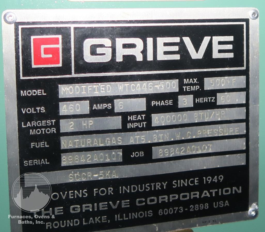 48"W x 72"H x 60"L, Gas Fired Walk-In Oven, 500°F