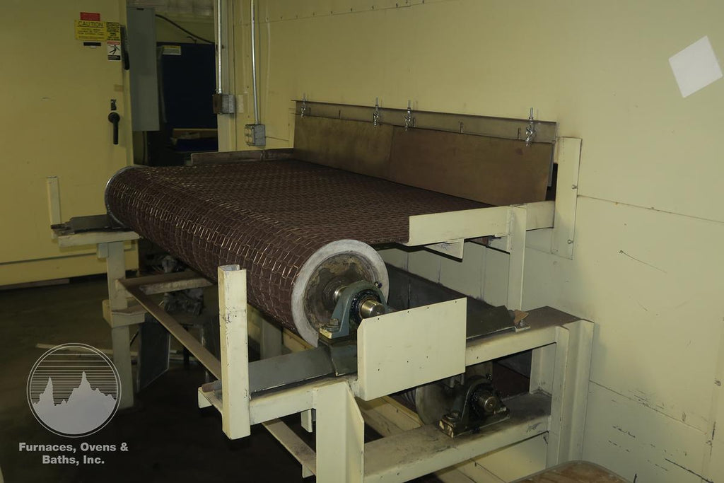 60"W x 6"H x 25'L Heated Length, Belt Conveyor Oven, Gas Fired, 500-F