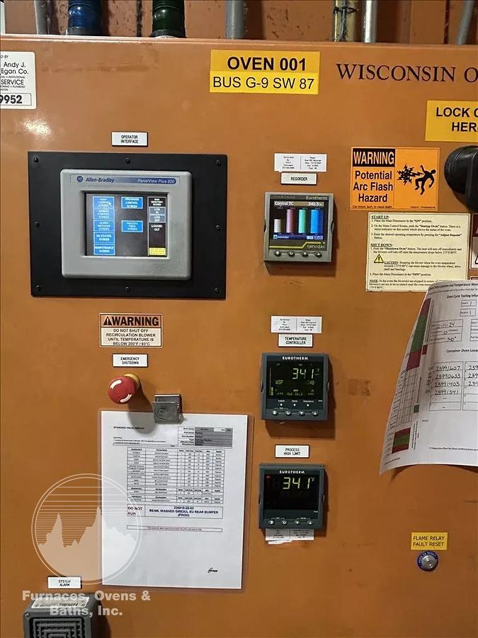 96"W x 120"H x 144"L, Walk-In Oven SWH-81210-G, 500°F, Gas Fired