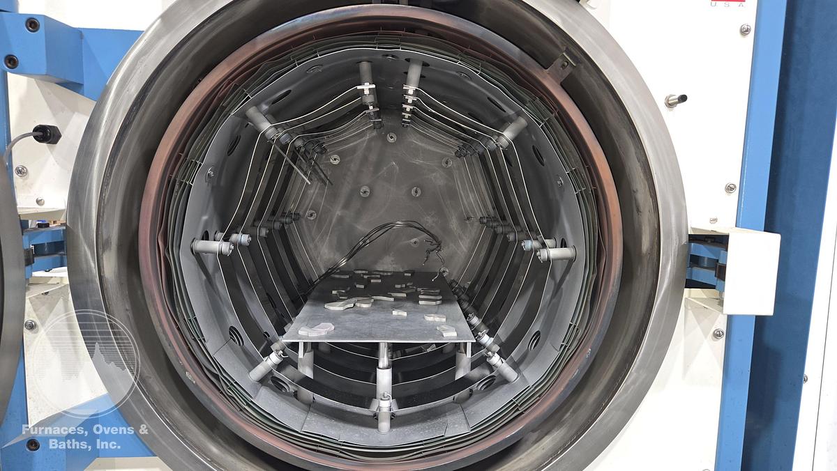 TM Super Series Vacuum Furnace, 12”W x 12”H x 24”L. 2400-F, 2 Bar, Diffusion Pump