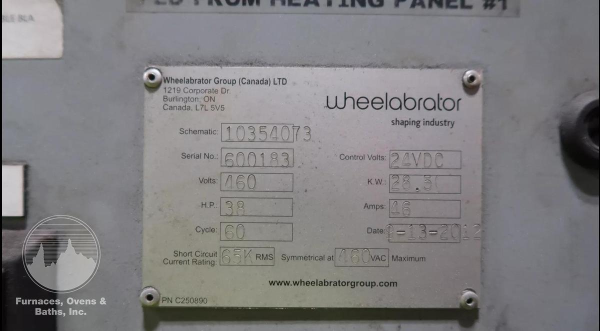 48” Diamter Table Shot Blast w/Dust Collector