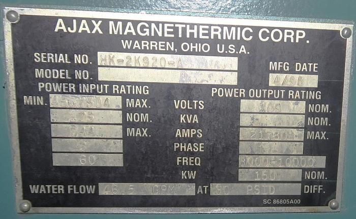 Ajax Magnathermic Magnescan II, Pacer -S10