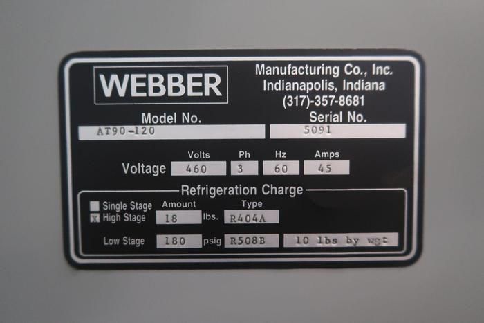 Webber AT90-120 Cryogenic Freezer