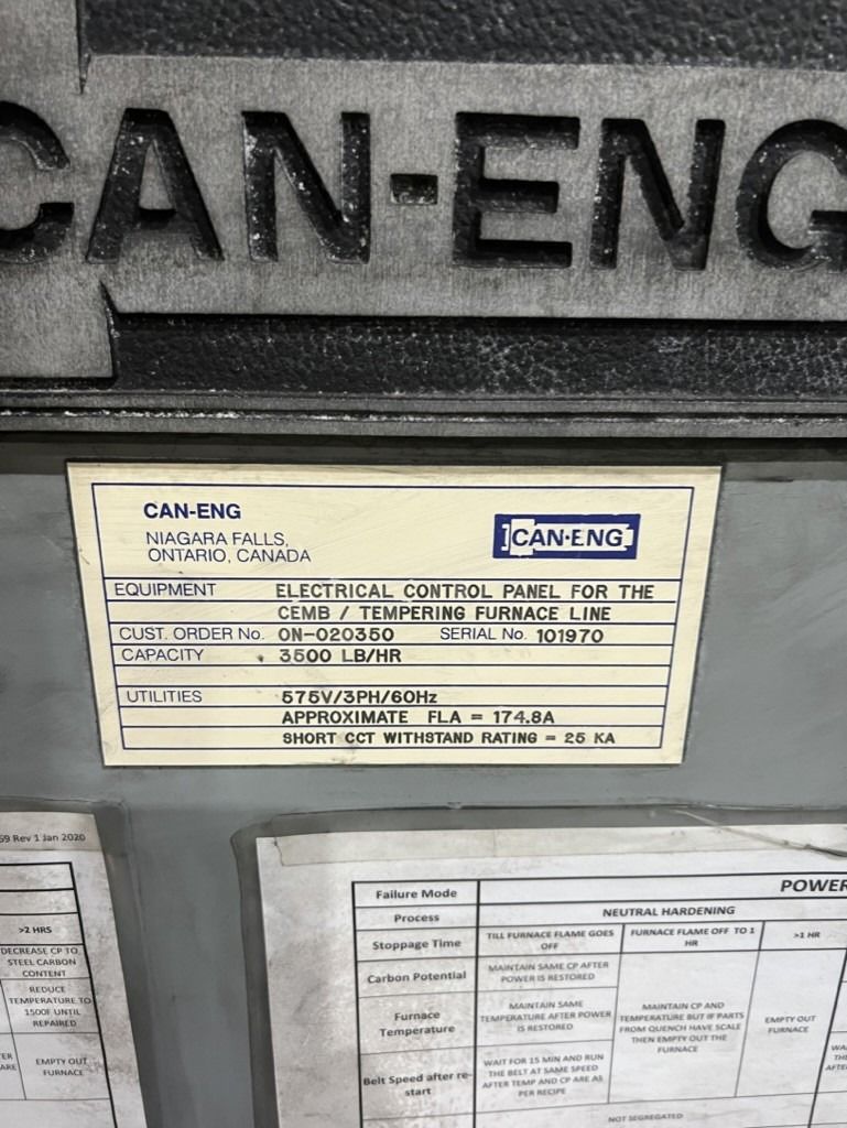 Can Eng 3500 Pound/Hour Mesh Belt Line